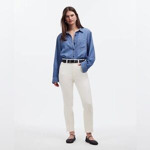 Madewell Women’s the perfect vintage jeans in white Sz 29